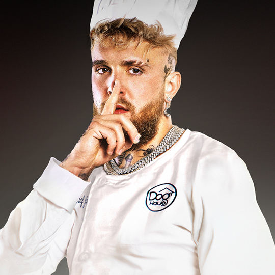 Jake Paul in Chef's Coat